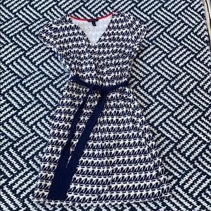 Tommy Hilfiger sailboat navy white dress